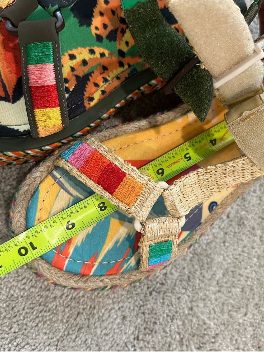 FARM Rio Toucans Multicolor Platform Sandals - Picture 3 of 4